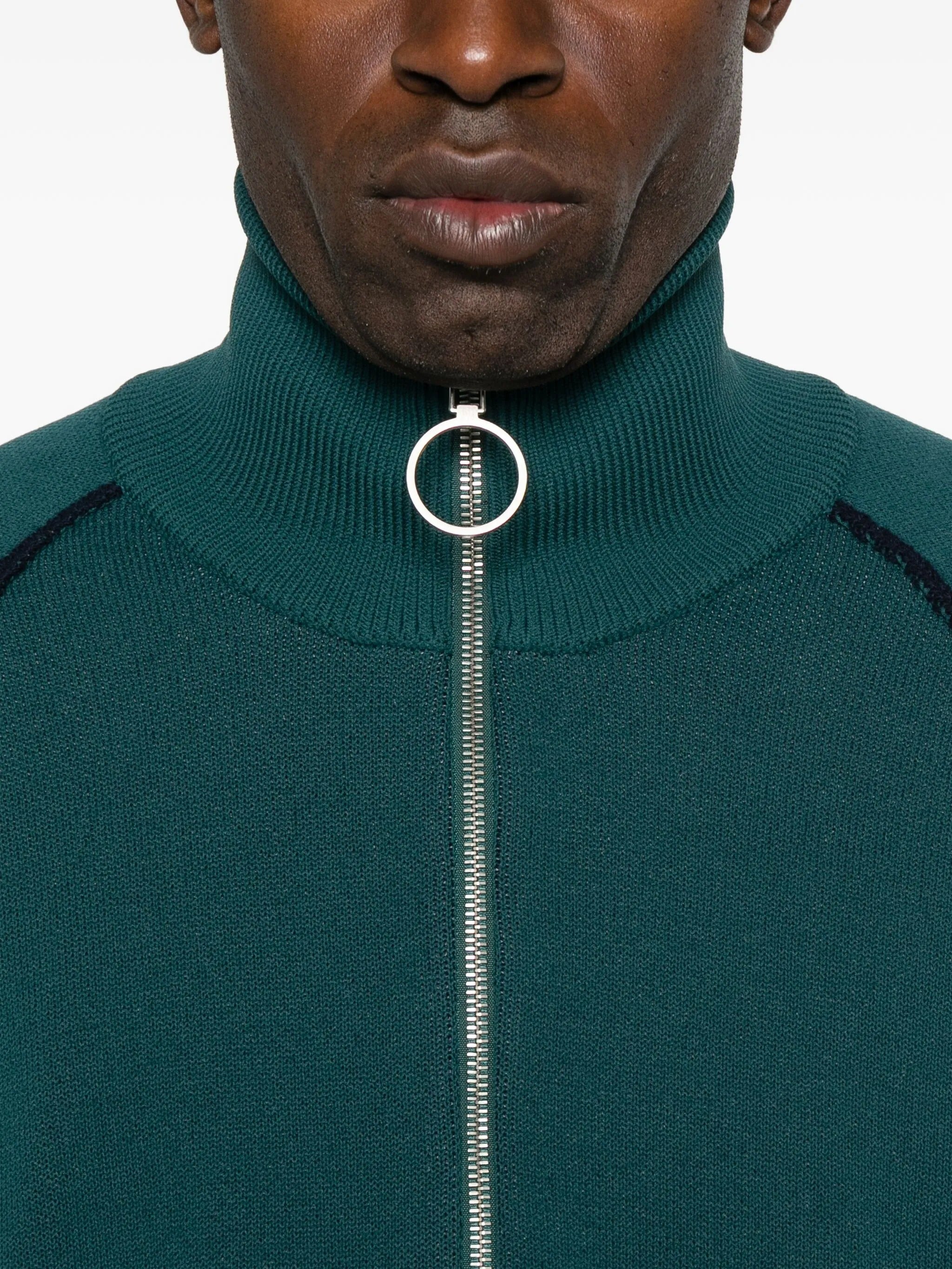 FULL ZIP RAGLAN SWEATER