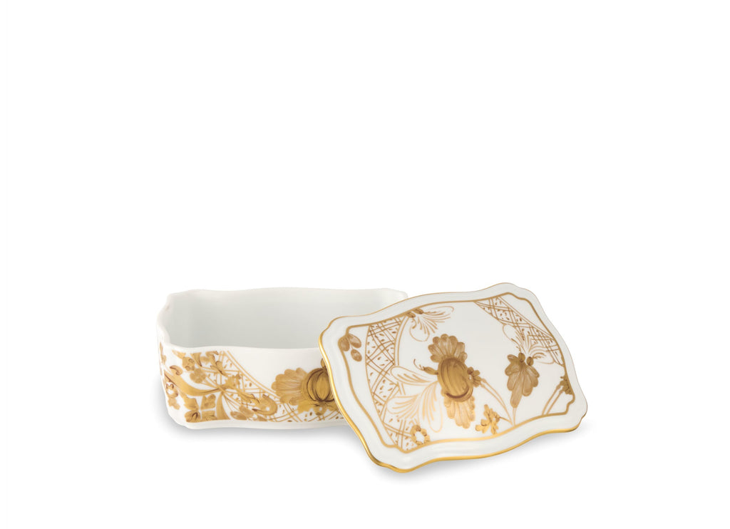 ORIENTE ITALIANO - OGGETTI SCATOLA RETTANGOLARE CON COPERCHIO CM 14,5X9,5