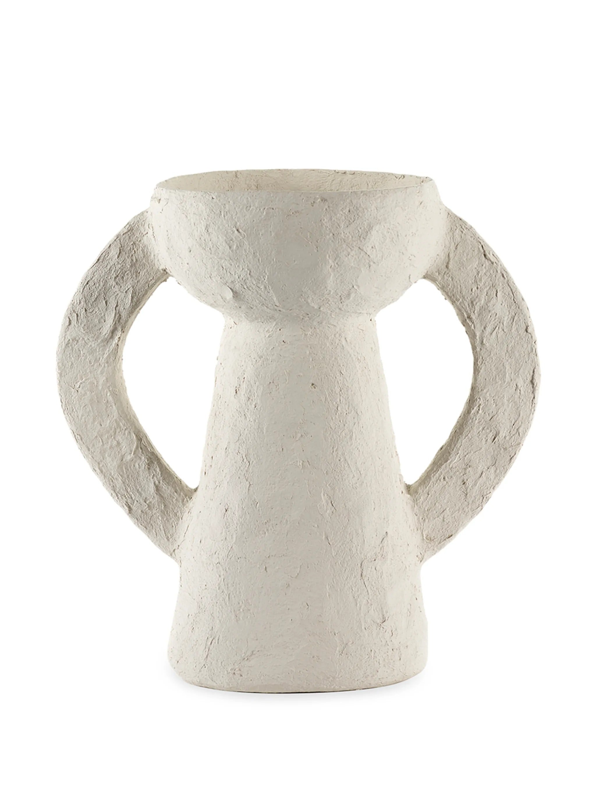 VASE 01 L WHITE EARTH