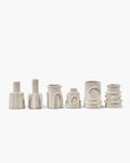 VASE ASS/6 BEIGE MOLLY (SET 6 PZ)