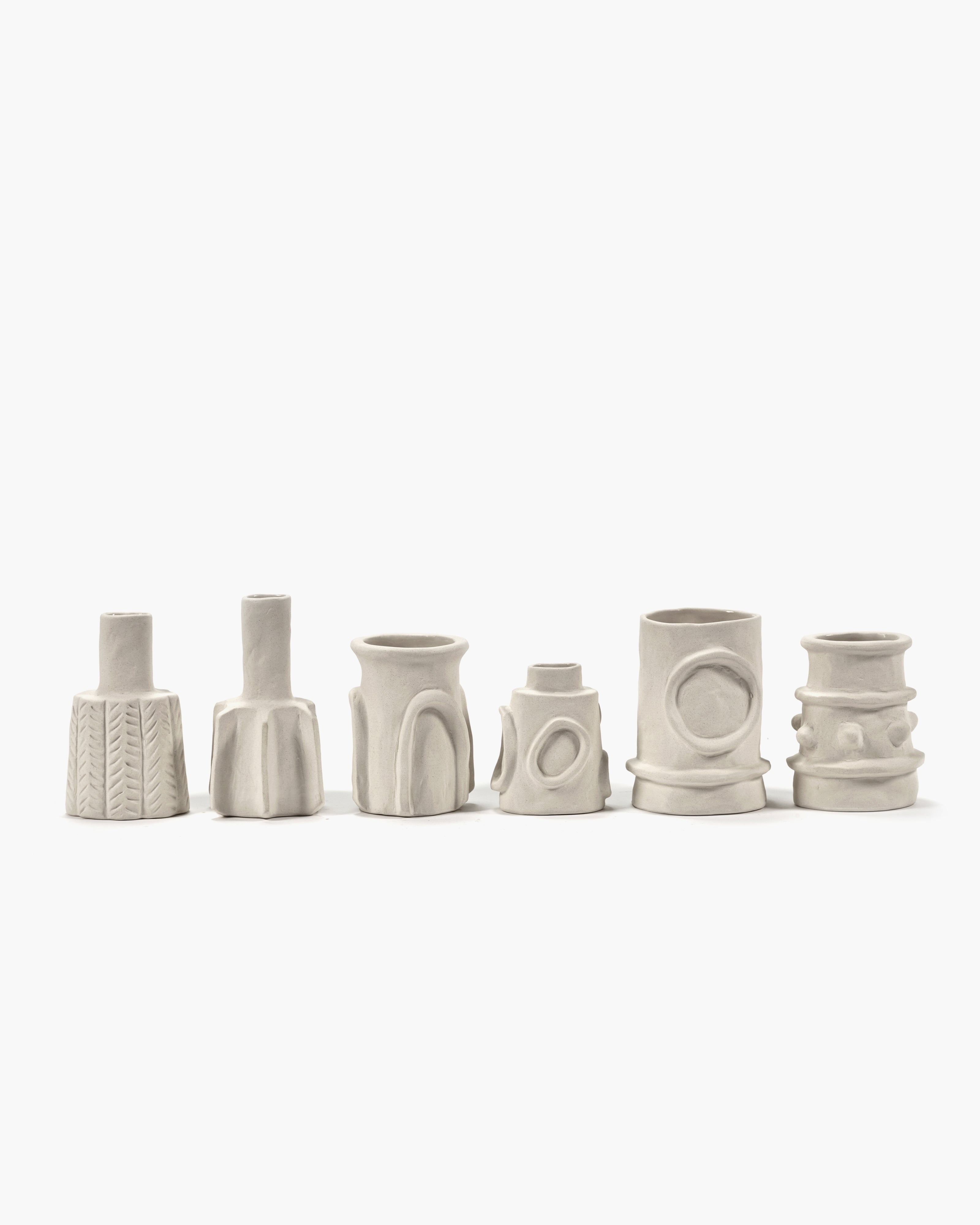 VASE ASS/6 BEIGE MOLLY (SET 6 PZ)