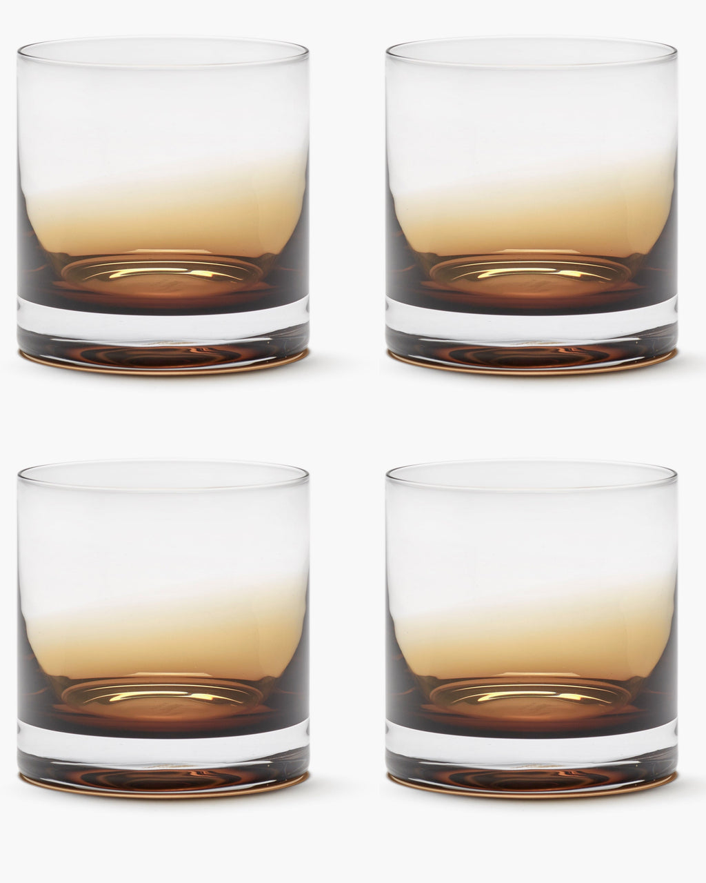 WHISKY GLASS AMBER ZUMA (SET 4 PZ)