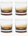 WHISKY GLASS AMBER ZUMA (SET 4 PZ)