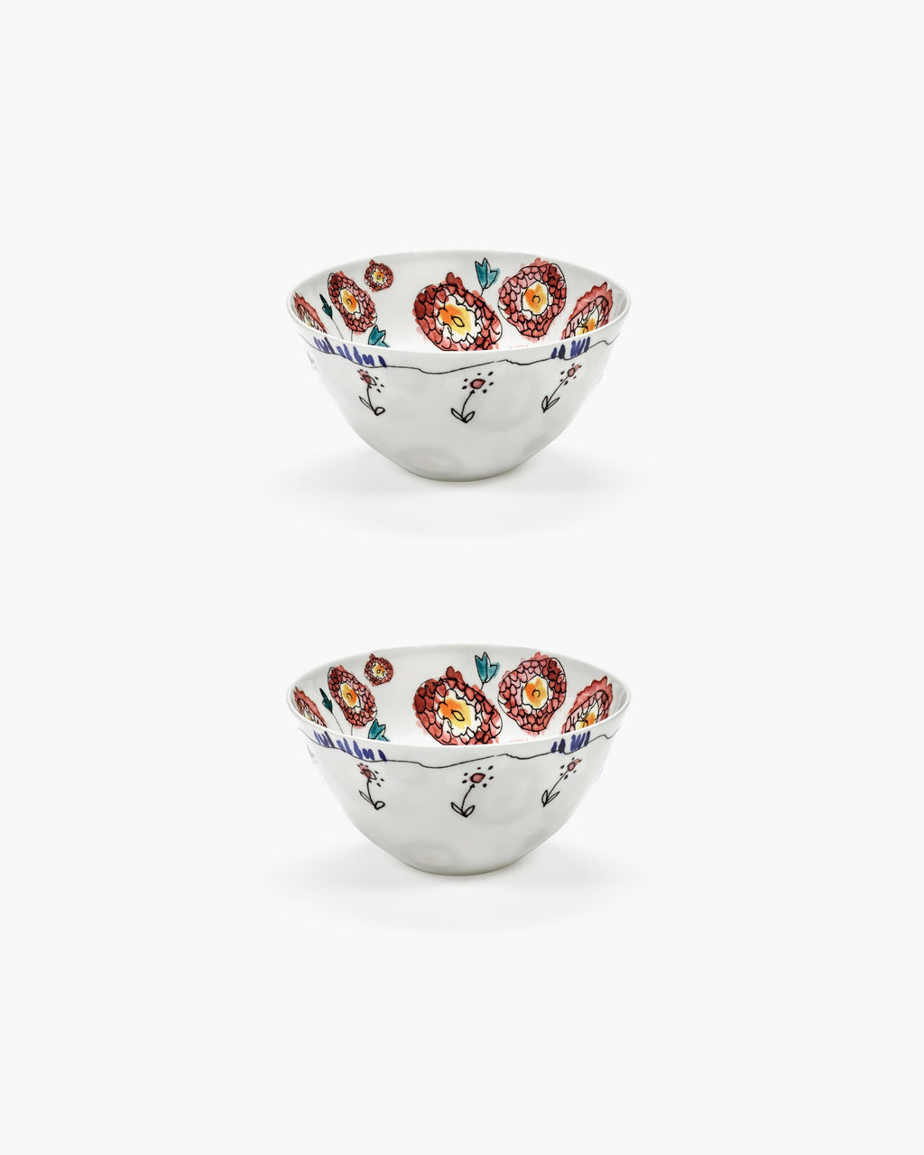BOWL M ANEMONE MILK MF (SET 2 PZ)
