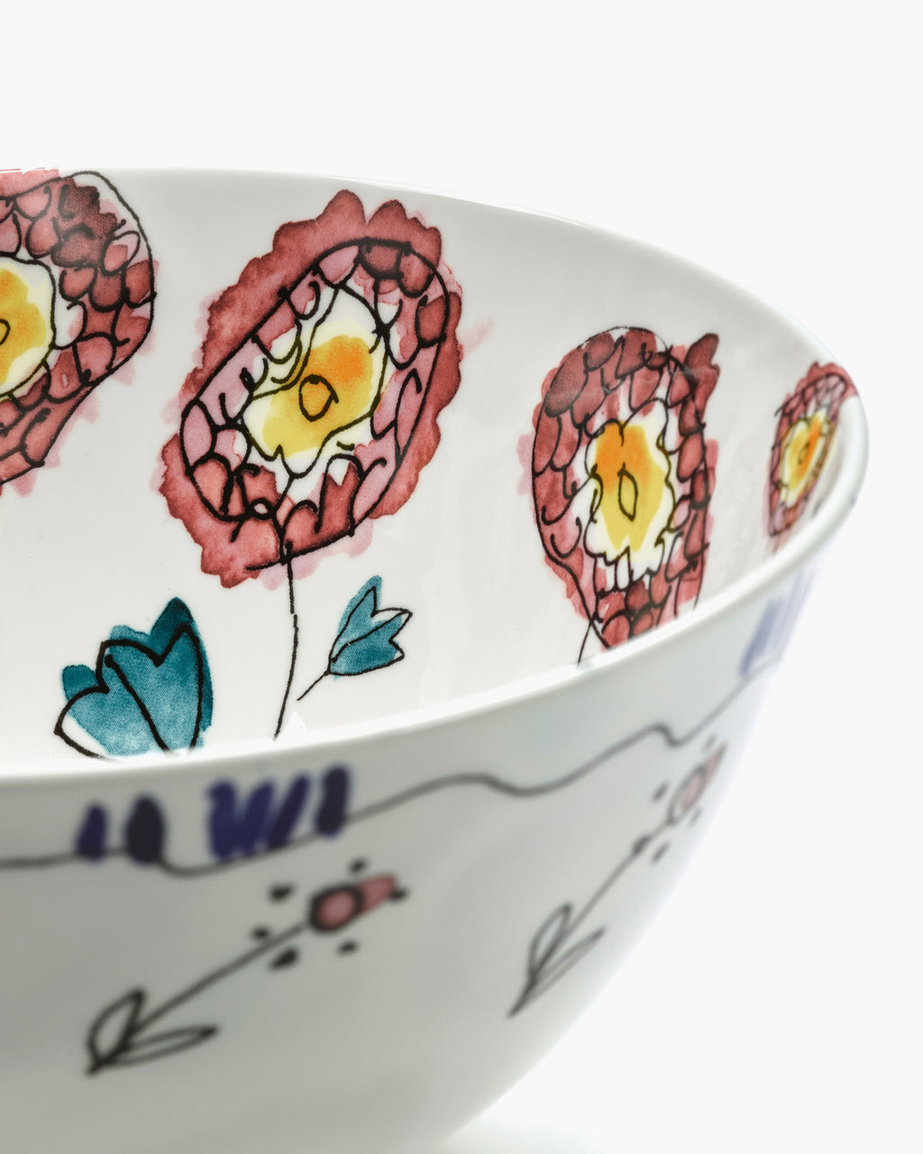 BOWL M ANEMONE MILK MF (SET 2 PZ)