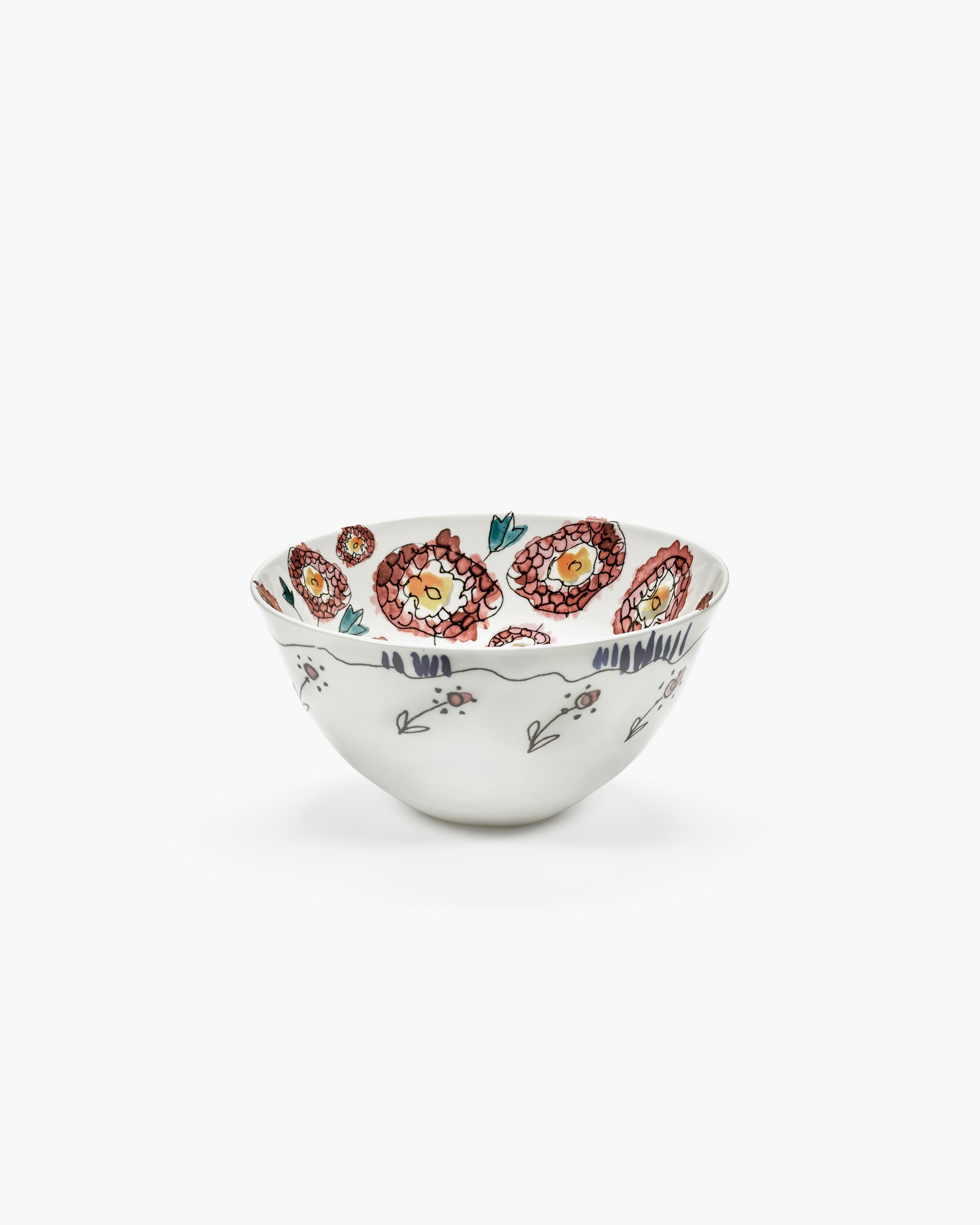 SERVING BOWL M ANEMONE MILK MF