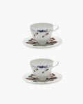 COFFEE CUP HIGH + SAUCER ANEMONE MILK MF (SET 2 PZ)
