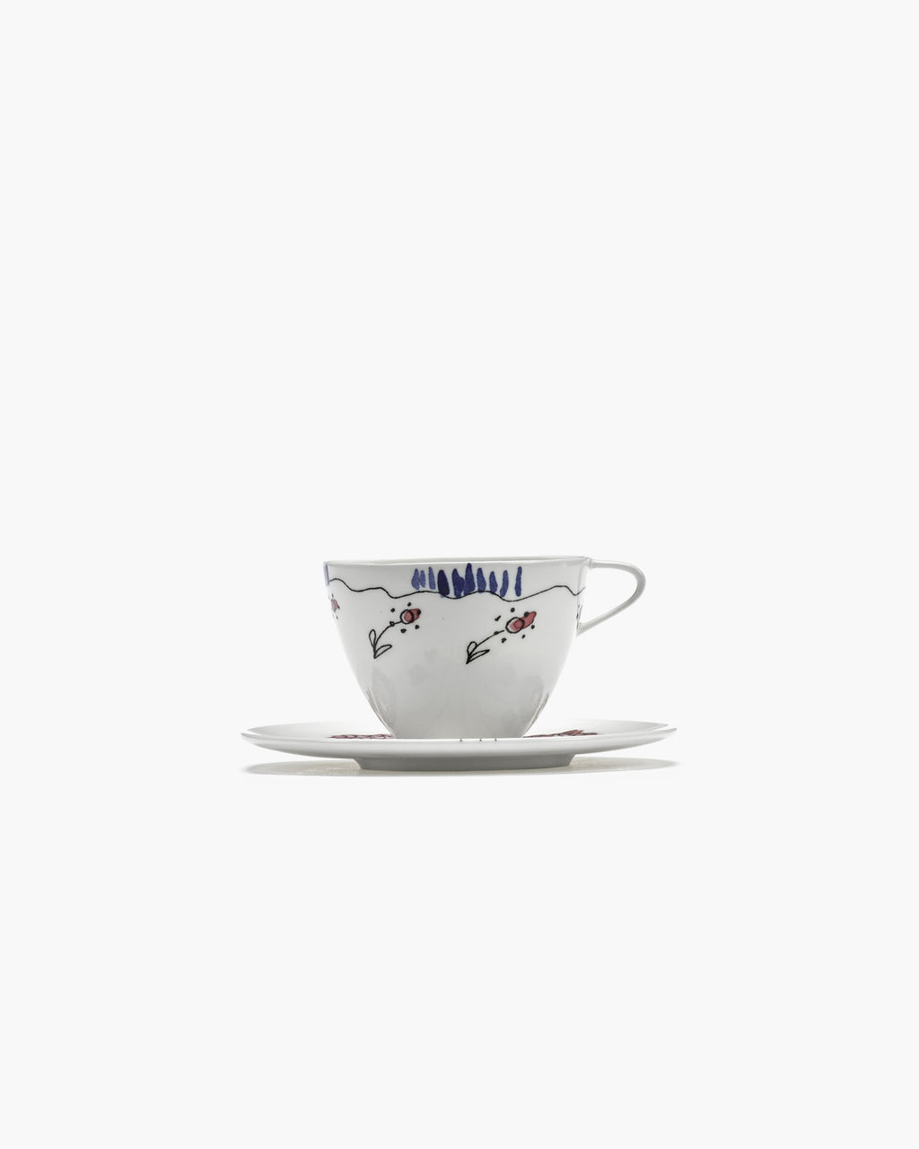 COFFEE CUP HIGH + SAUCER ANEMONE MILK MF (SET 2 PZ)