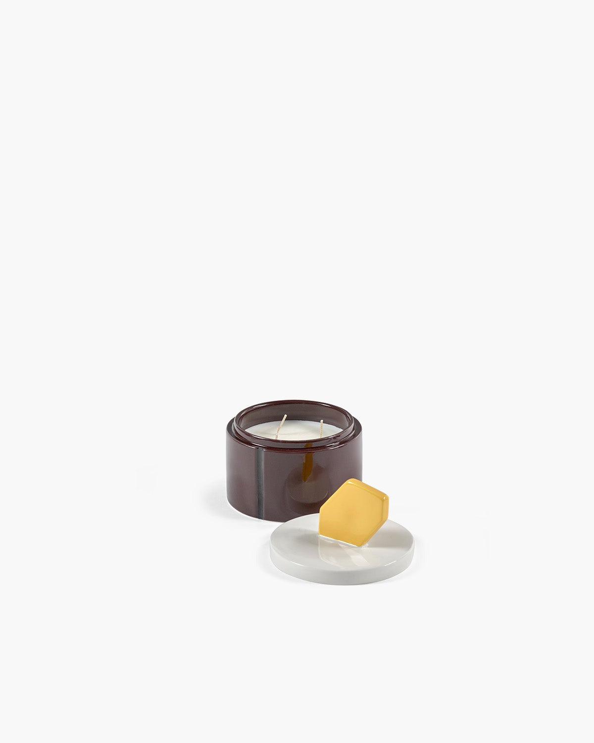SCENTED CANDLE M BURG. YELL. CANDELA 03