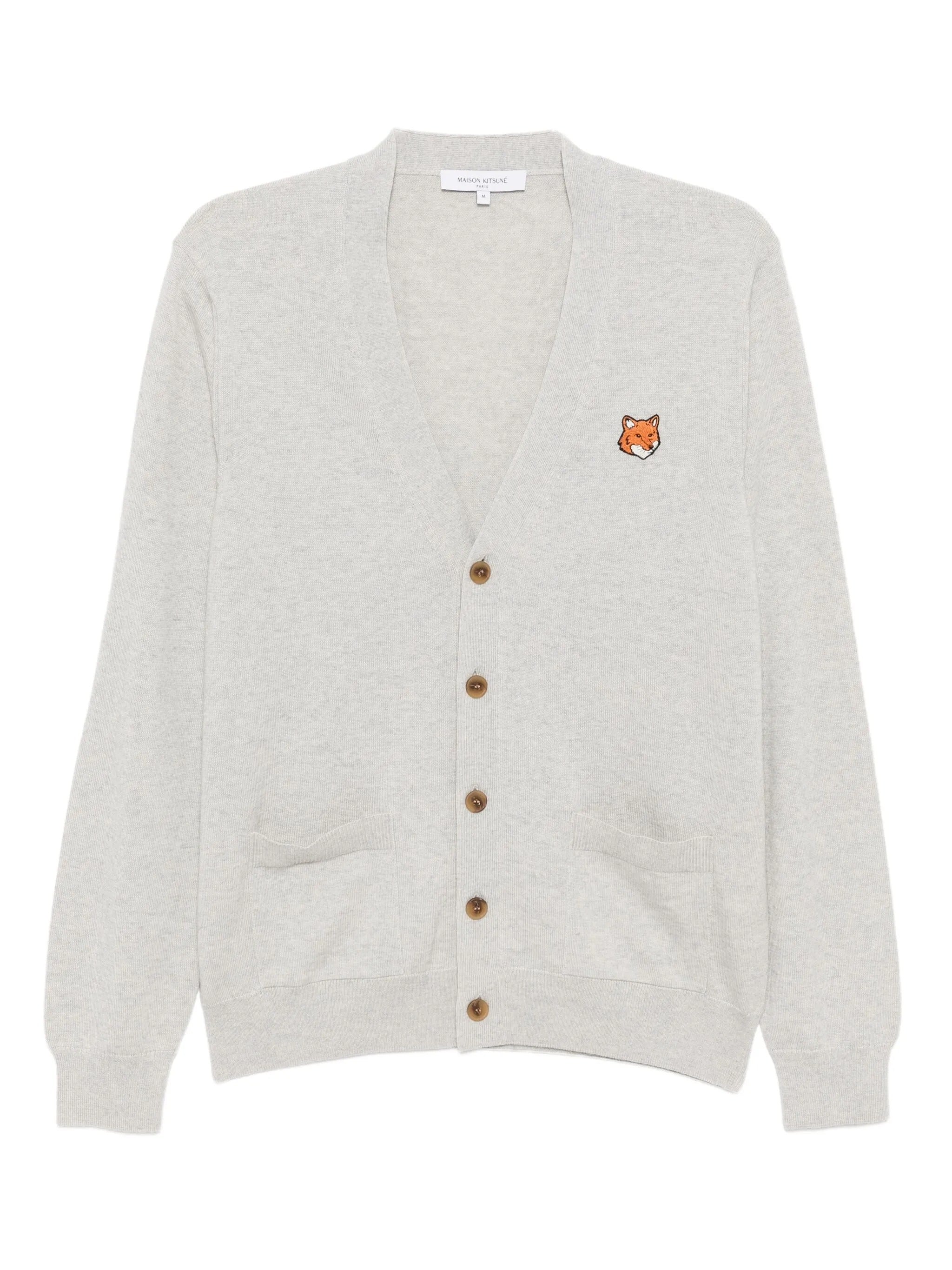 FOX HEAD MERINO REGULAR CARDIGAN