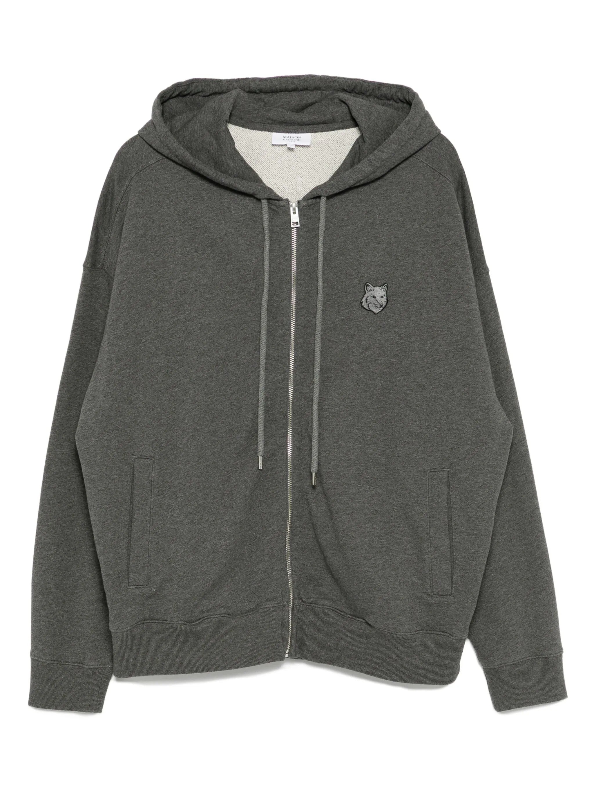 FOX HEAD ZIPPED OVERSIZE HOODIE