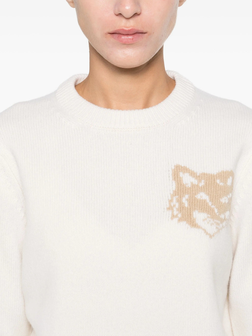 FOX HEAD INTARSIA MERINO JUMPER