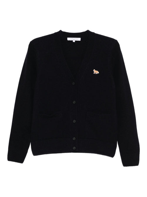 BABY FOX LAMBSWOOL BOXY CARDIGAN