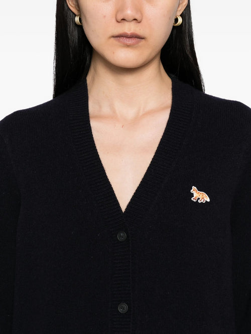 BABY FOX LAMBSWOOL BOXY CARDIGAN