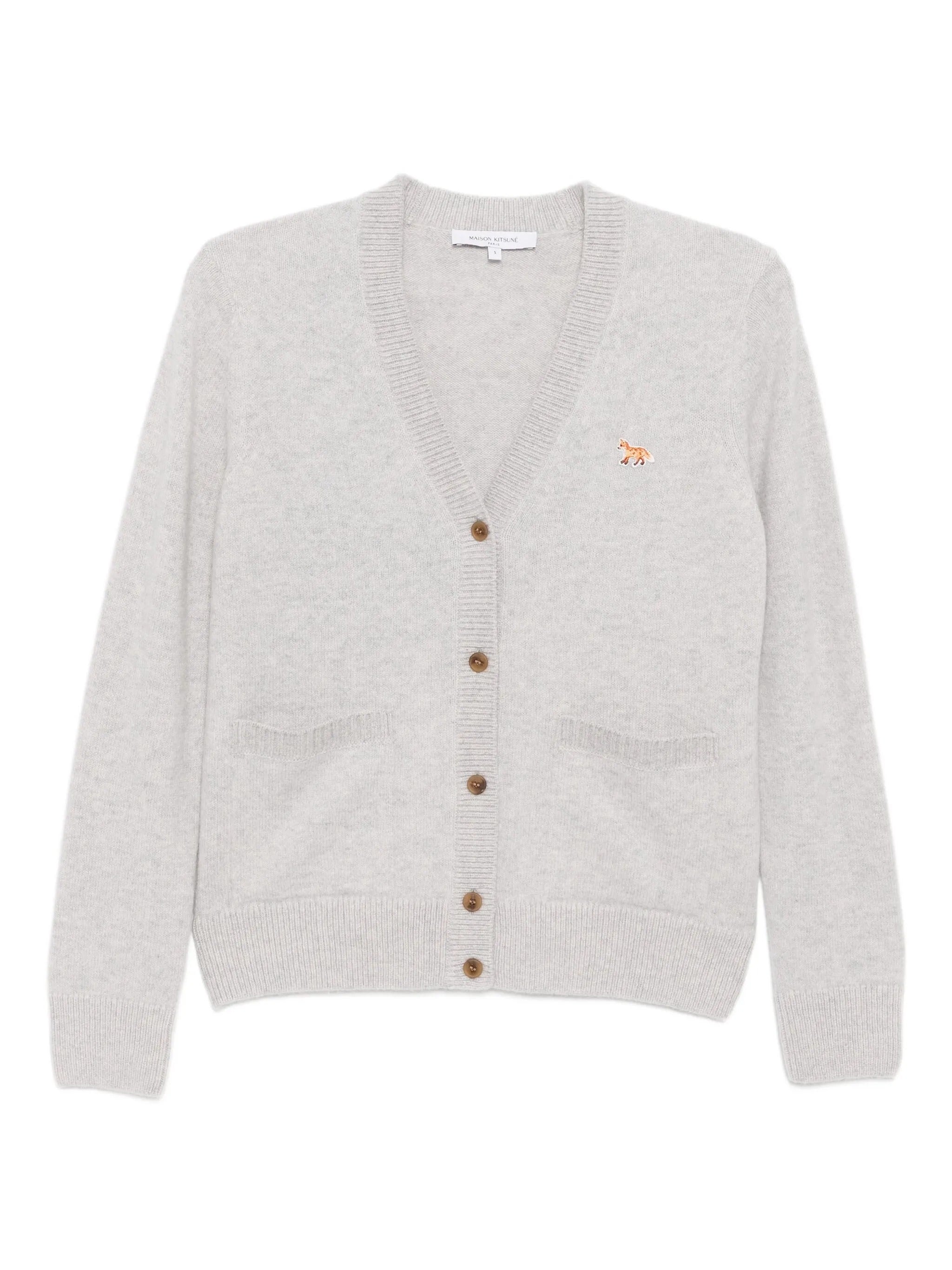 BABY FOX LAMBSWOOL BOXY CARDIGAN