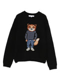 DRESSED FOX INTARSIA WOOL JUMPER