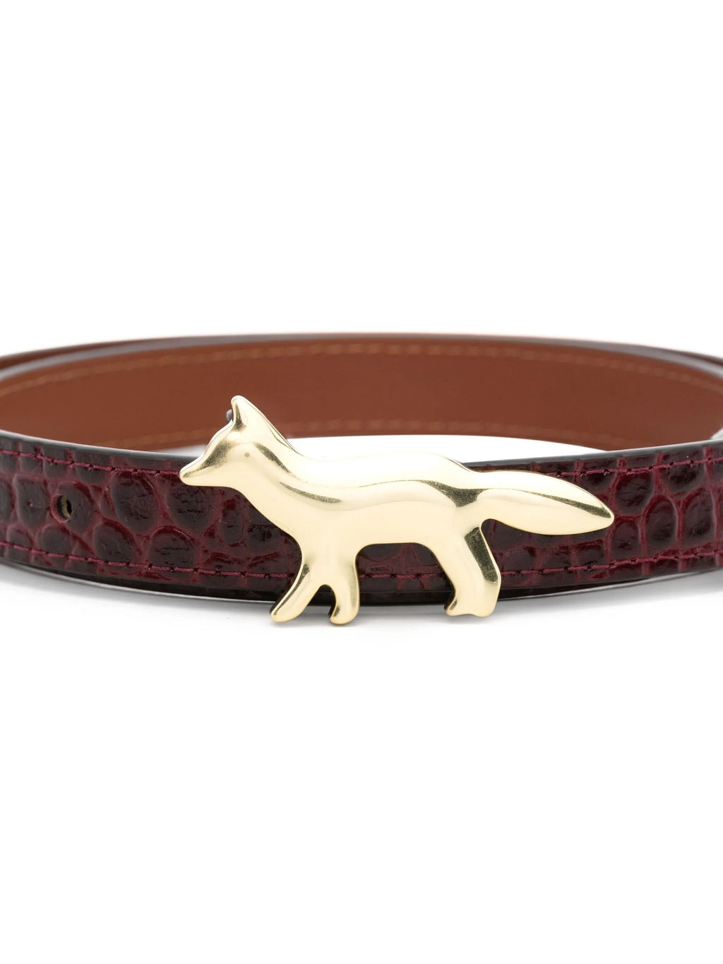 PROFILE FOX LEATHER BELT