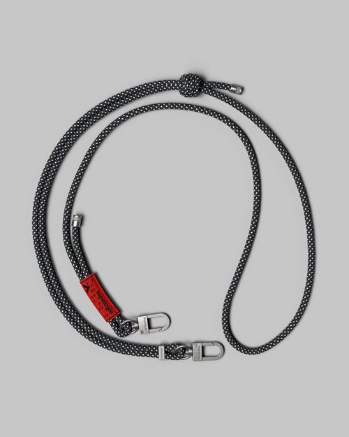 6.0mm Rope Strap Black Polka Dot