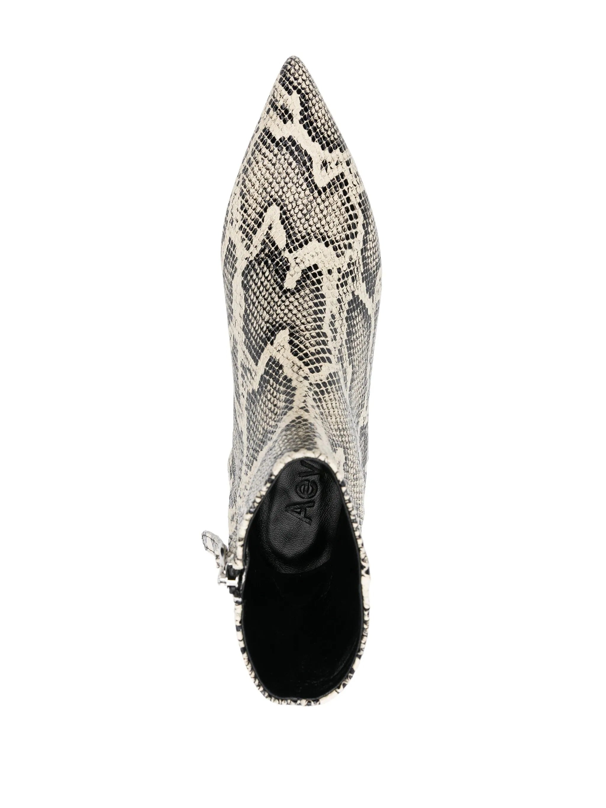 SOFIE SNAKE PRINT CALF LEATHER CREAMY