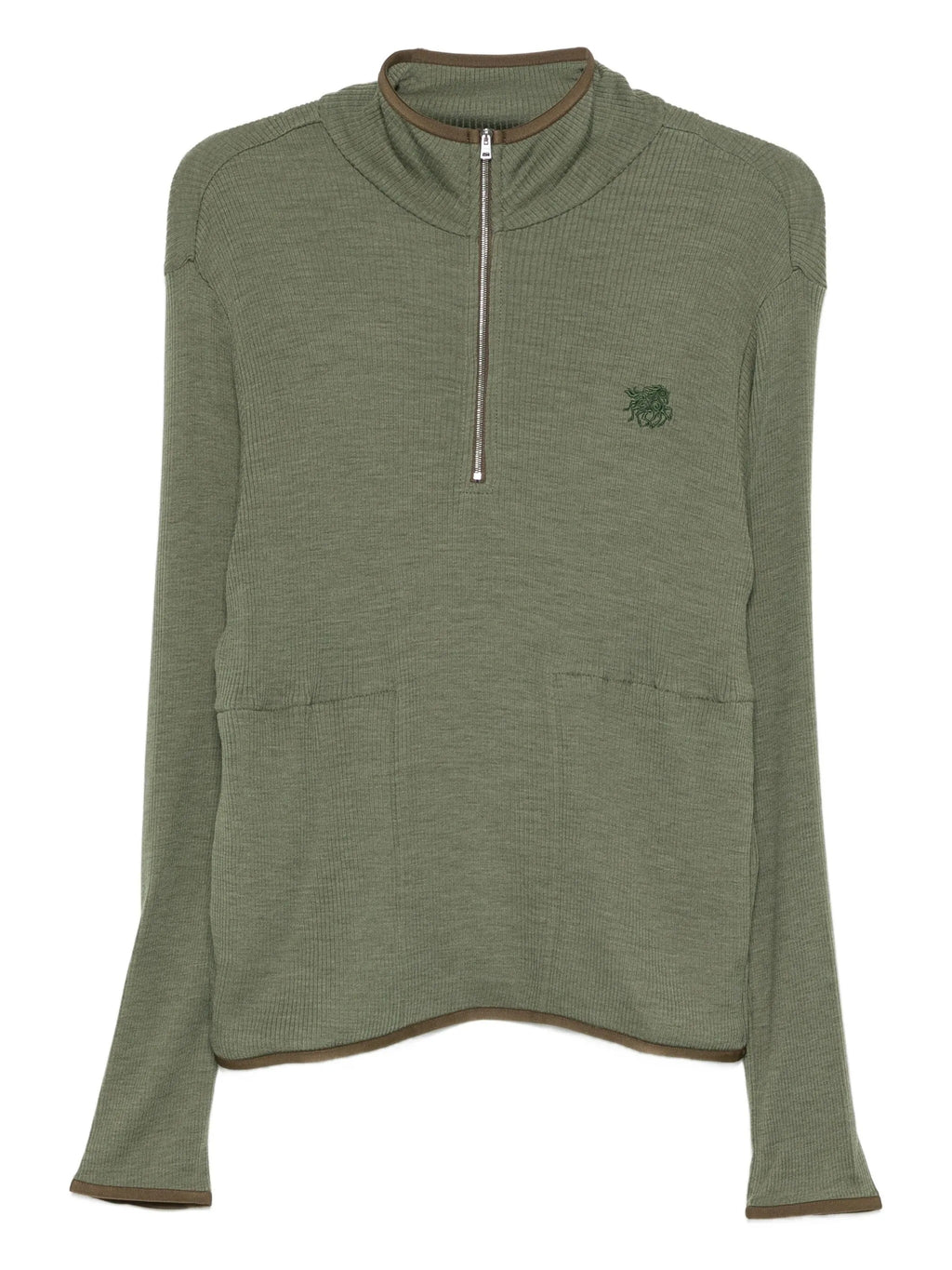 FISSURE ZIP UP RIB L/S TEE