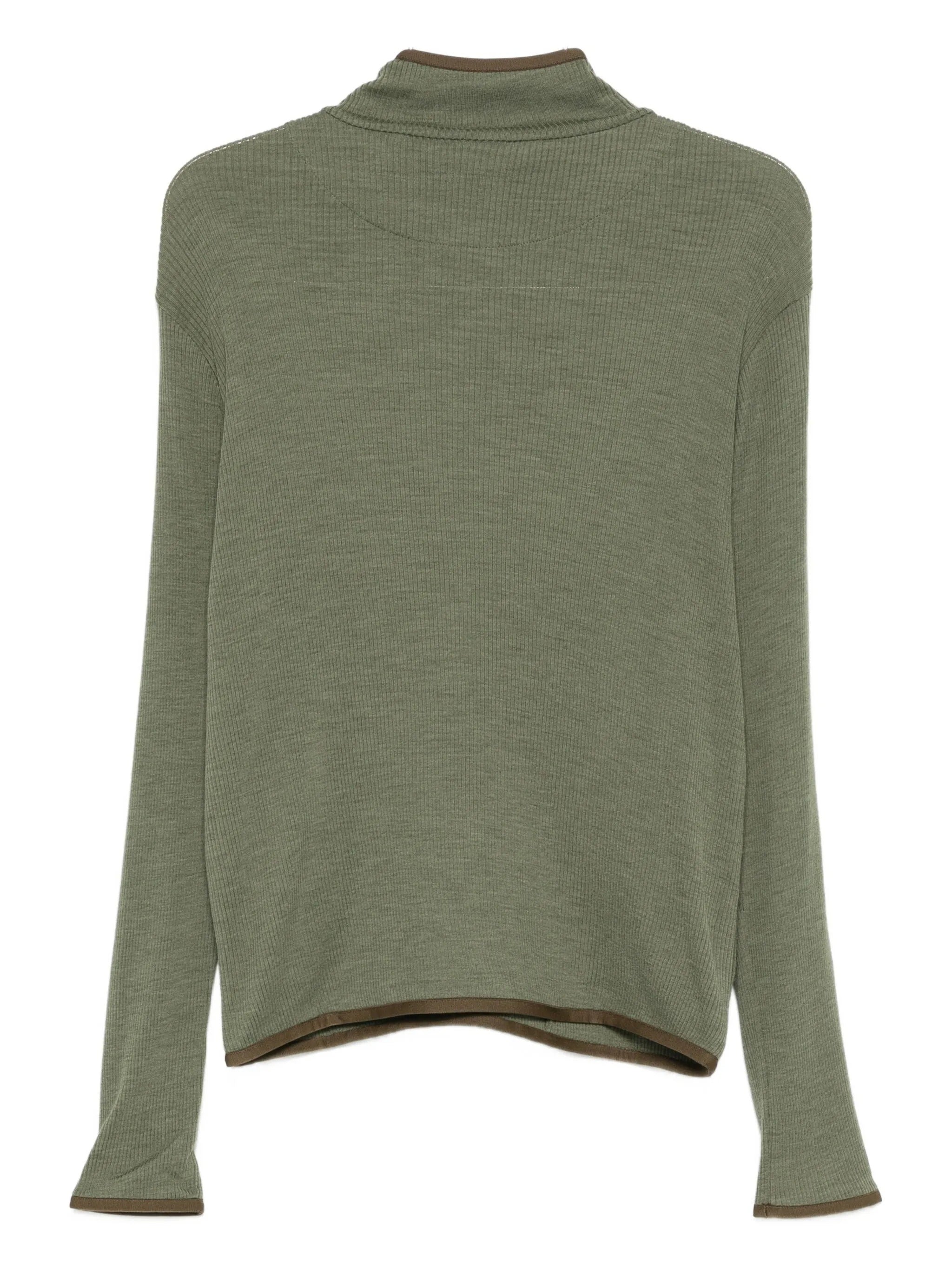FISSURE ZIP UP RIB L/S TEE