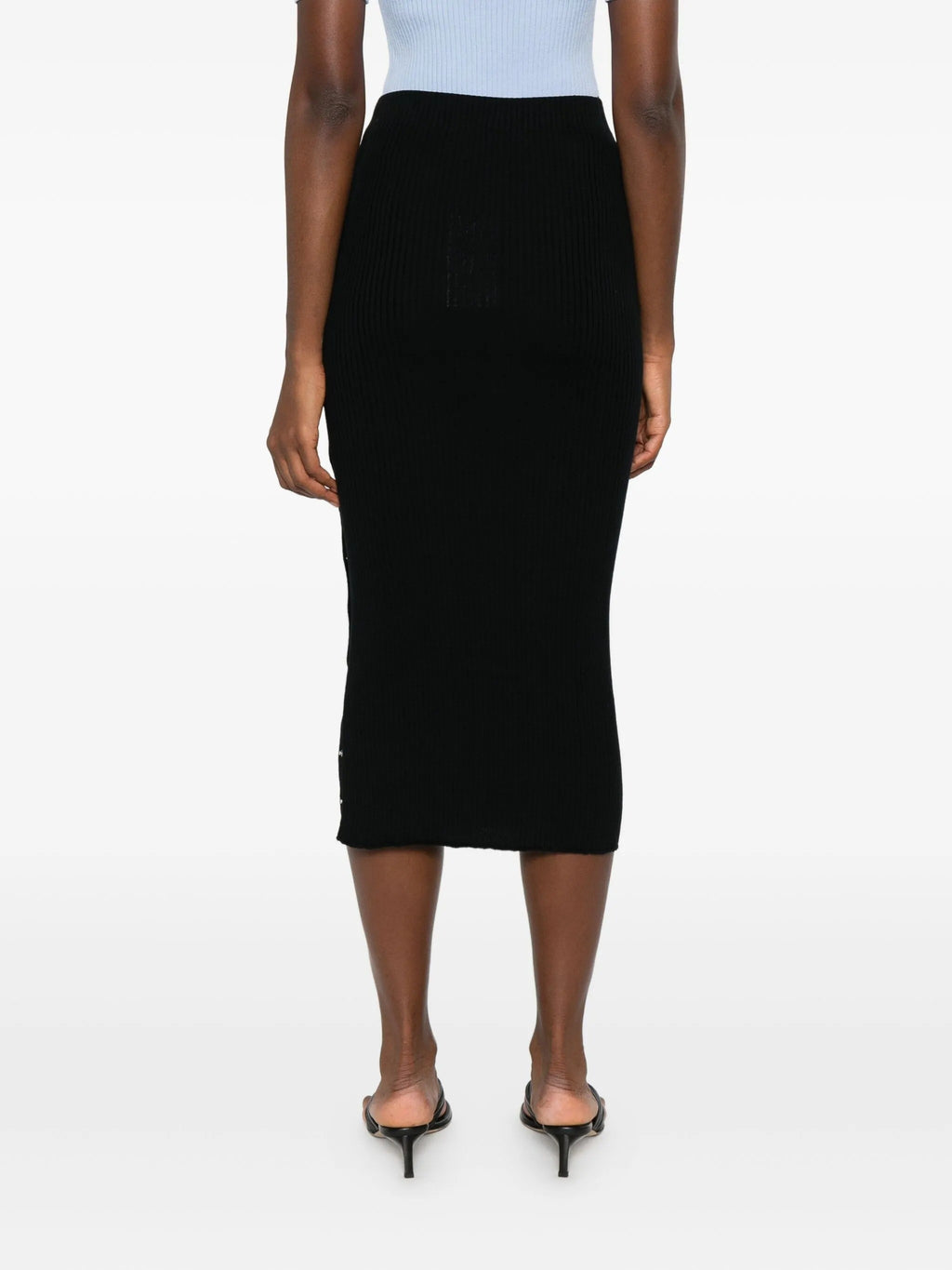 MULTI SNAP LIGHT RIB SKIRT