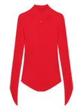 CIRCLE RIB KNIT MOCKNECK SWEATER