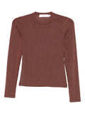 LONG SLEEVE RIBBED TOP