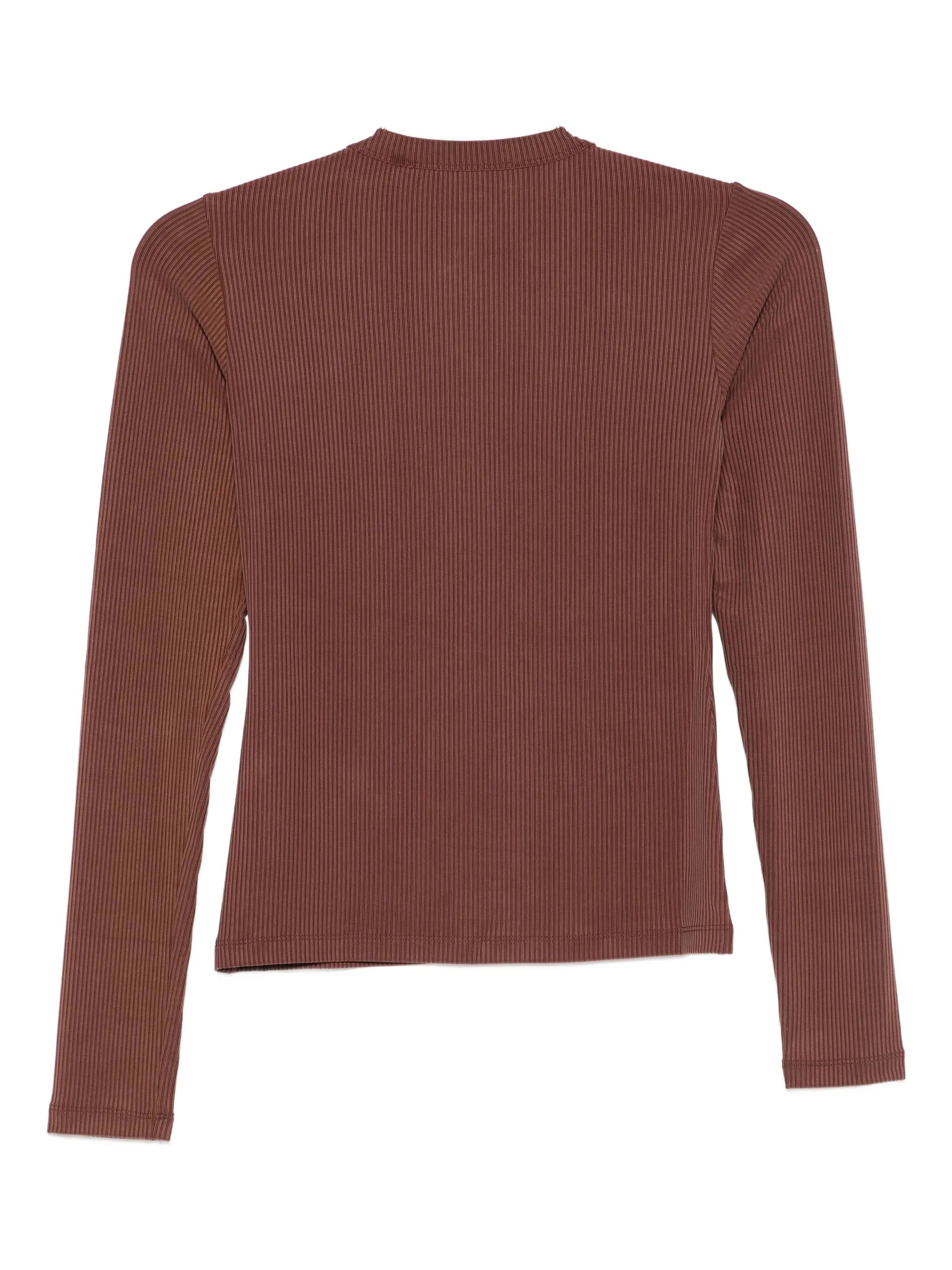 LONG SLEEVE RIBBED TOP