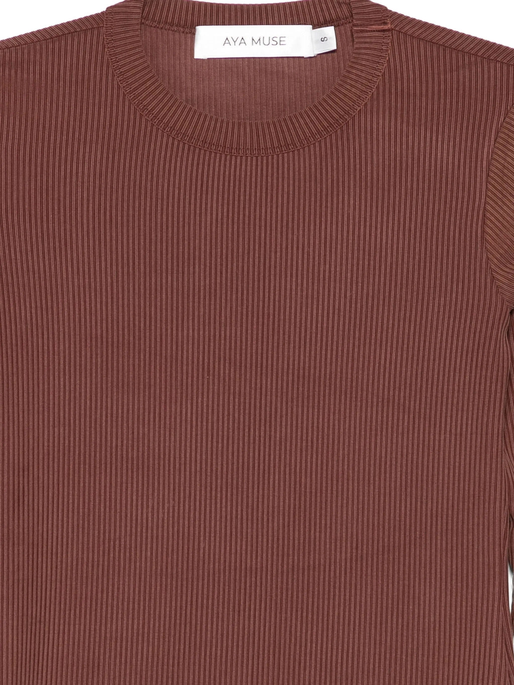 LONG SLEEVE RIBBED TOP