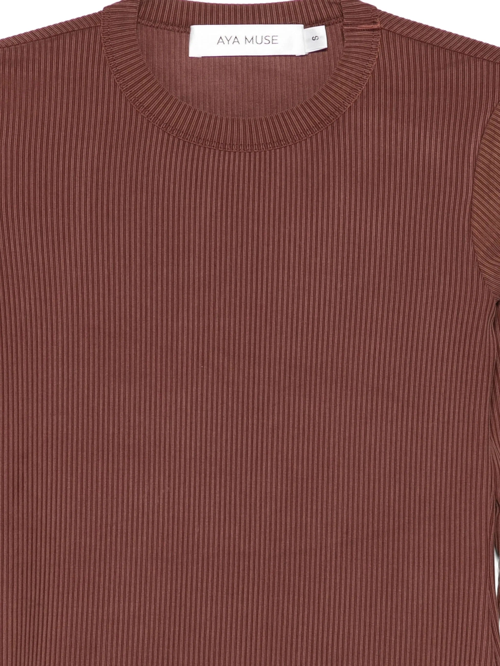 LONG SLEEVE RIBBED TOP