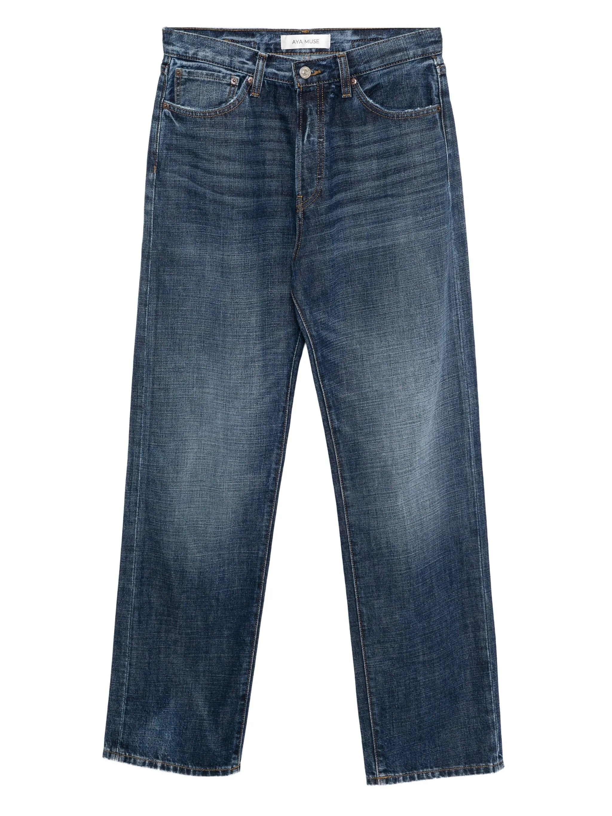 STRAIGHT JEANS WITH BUCKLE