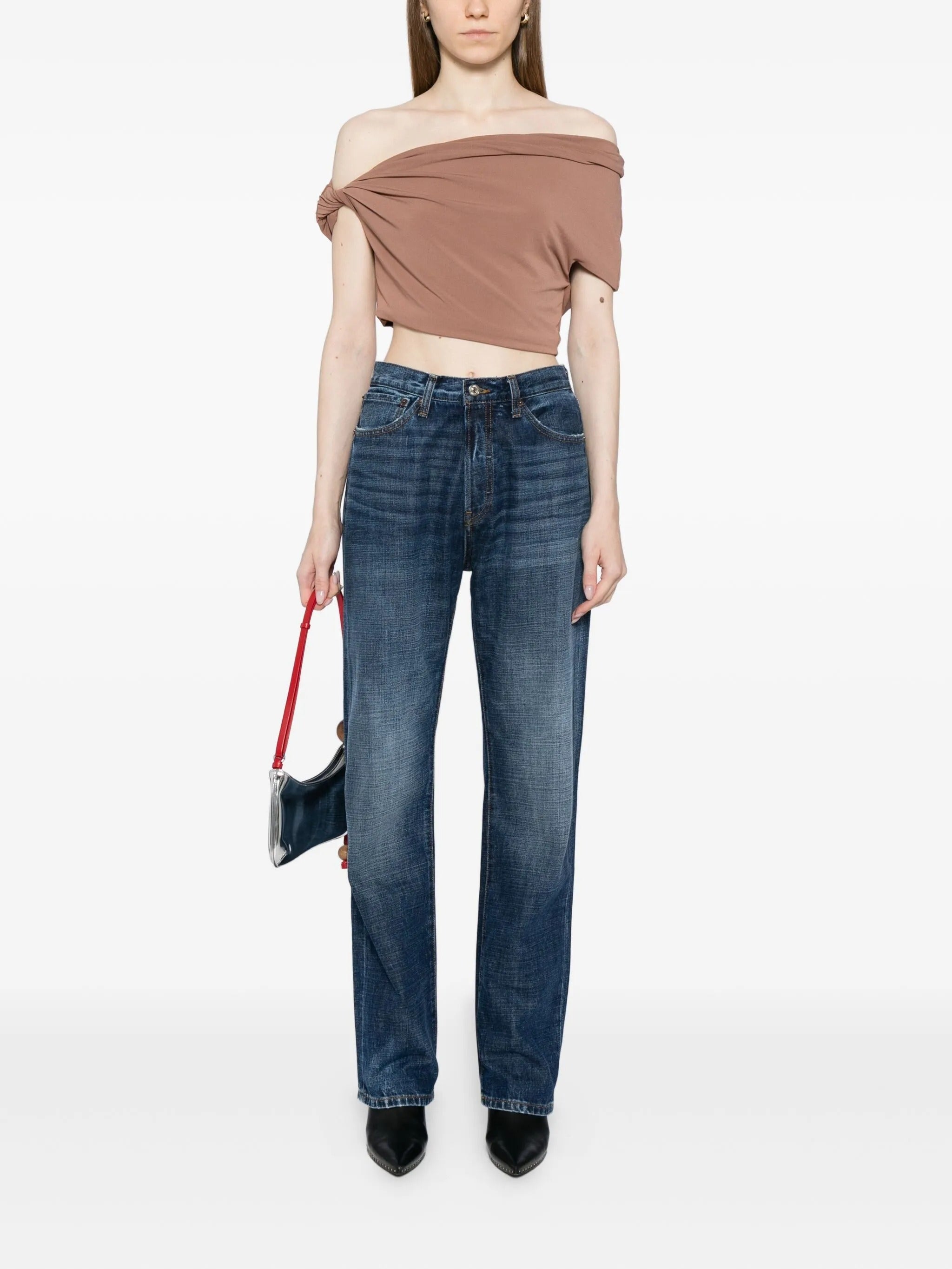 STRAIGHT JEANS WITH BUCKLE