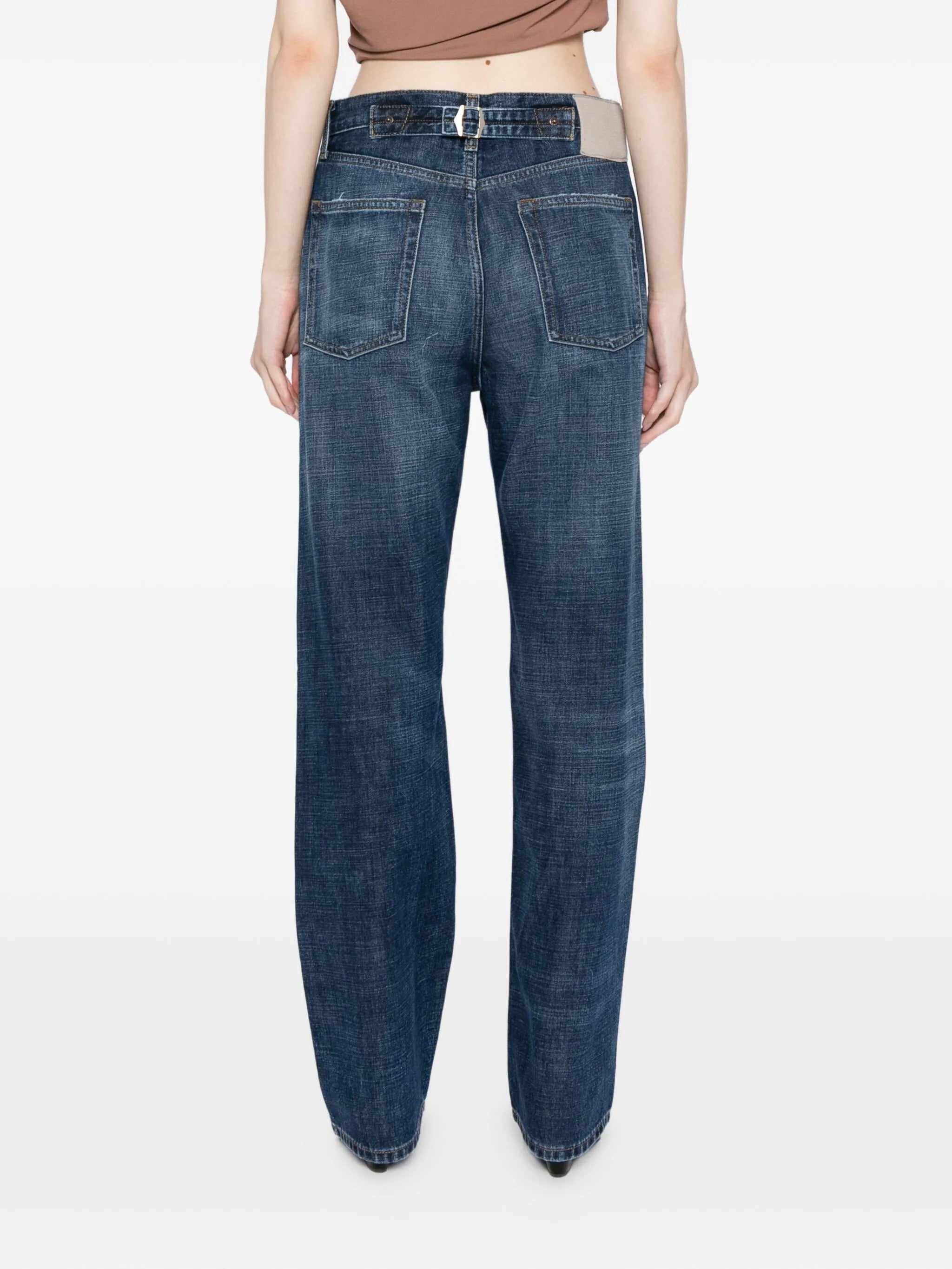 STRAIGHT JEANS WITH BUCKLE