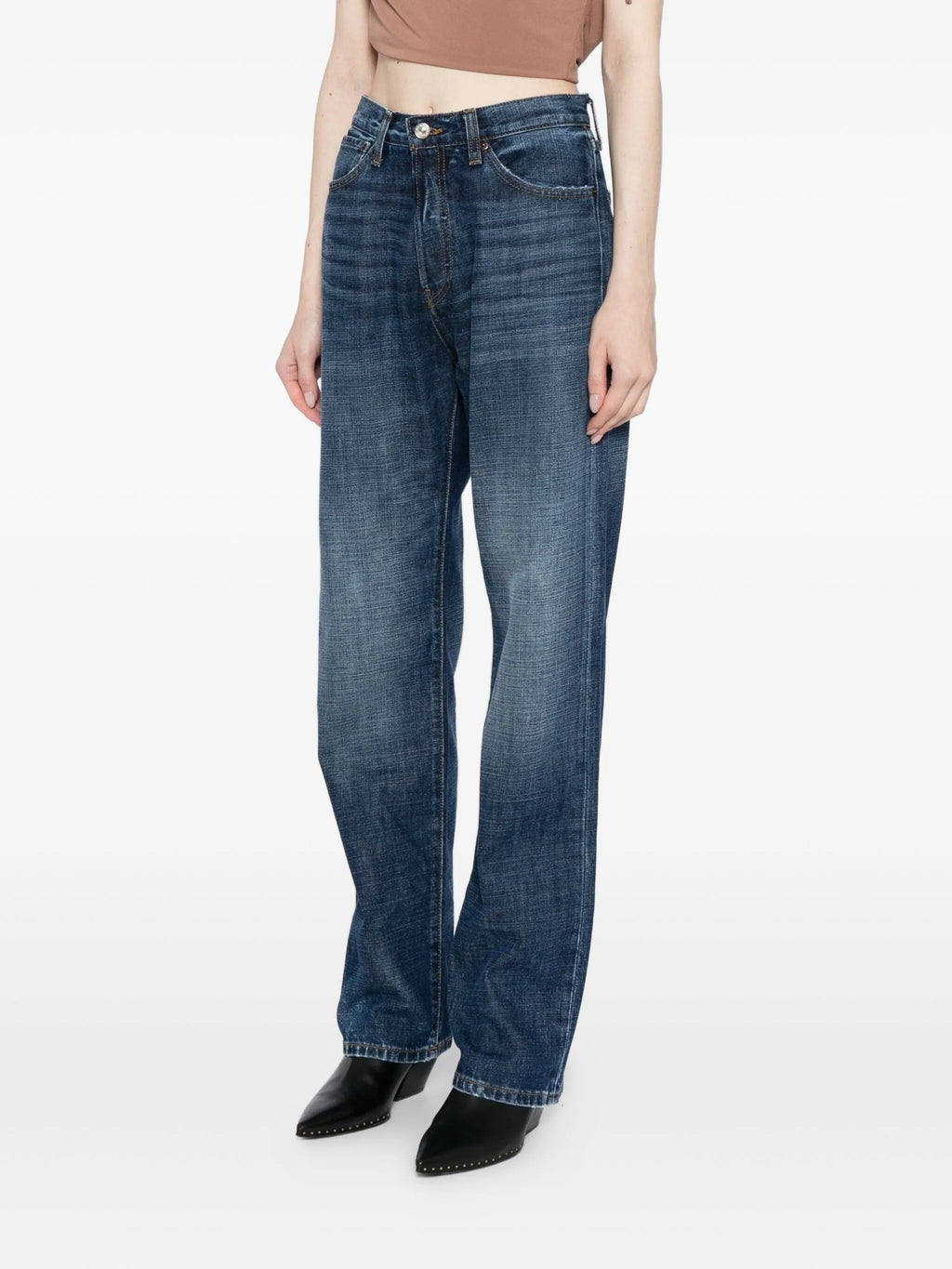 STRAIGHT JEANS WITH BUCKLE