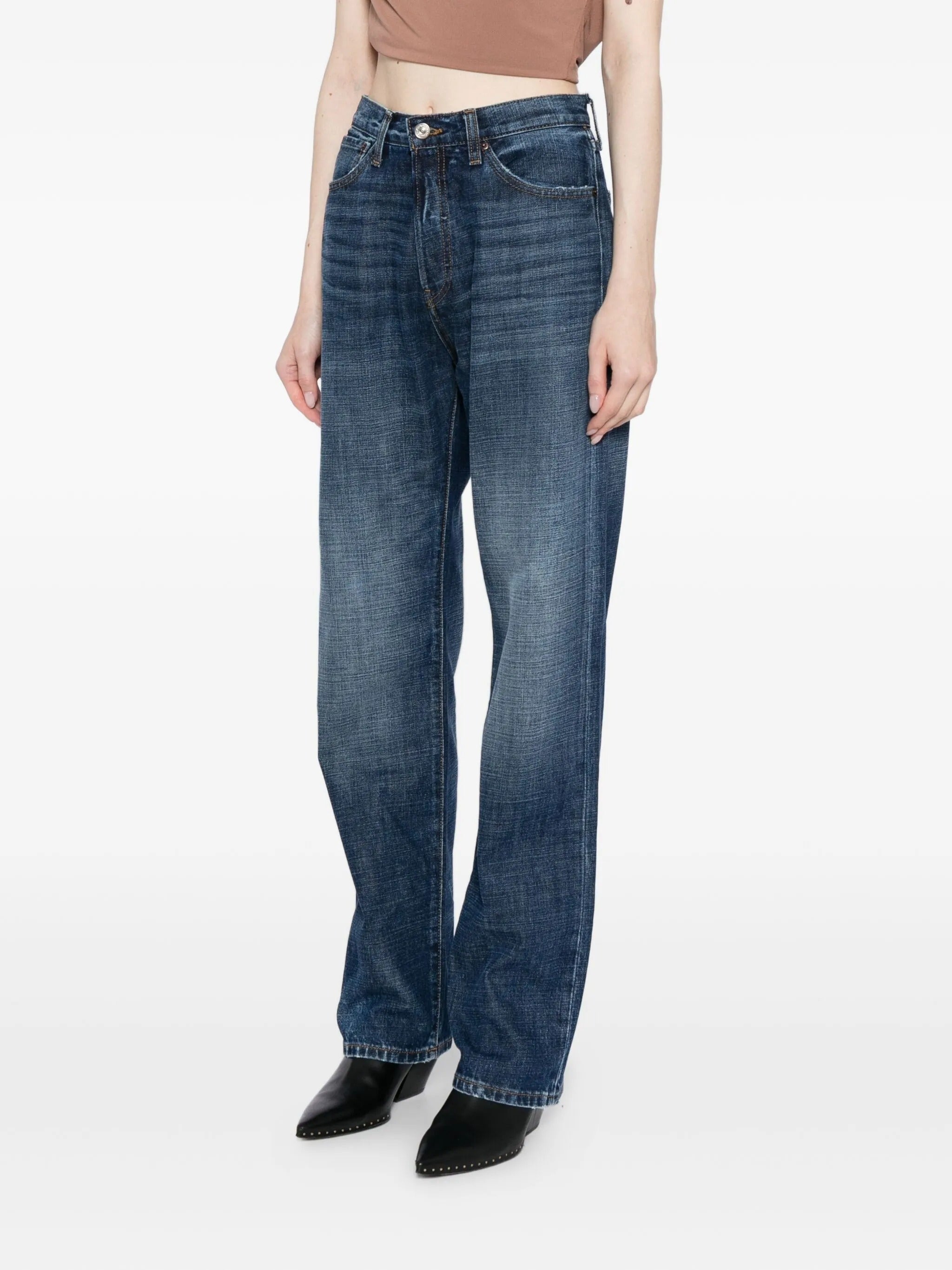 STRAIGHT JEANS WITH BUCKLE