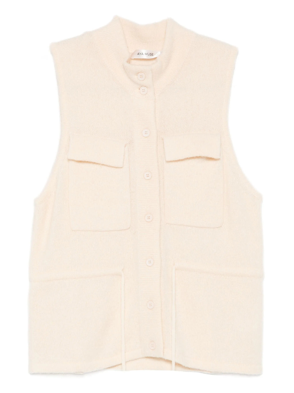 BUTTON VEST WITH TIE