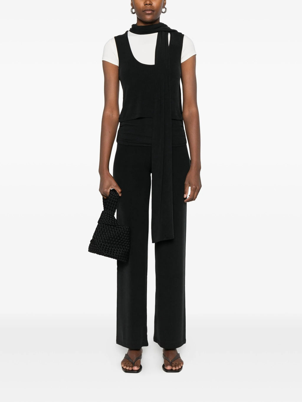 RUCHED FOLD OVER PANTS