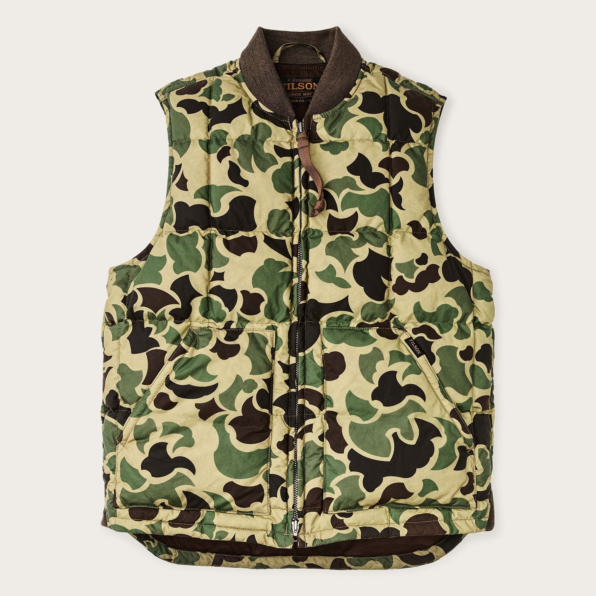 WAXED DOWN VEST