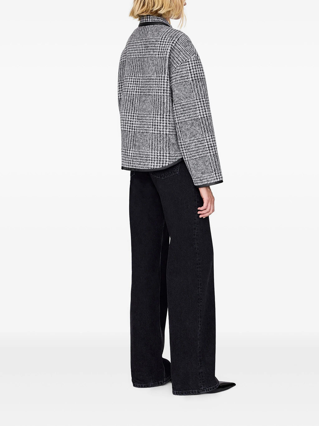 CAMDEN JACKET - BLACK AND GREY CHECK