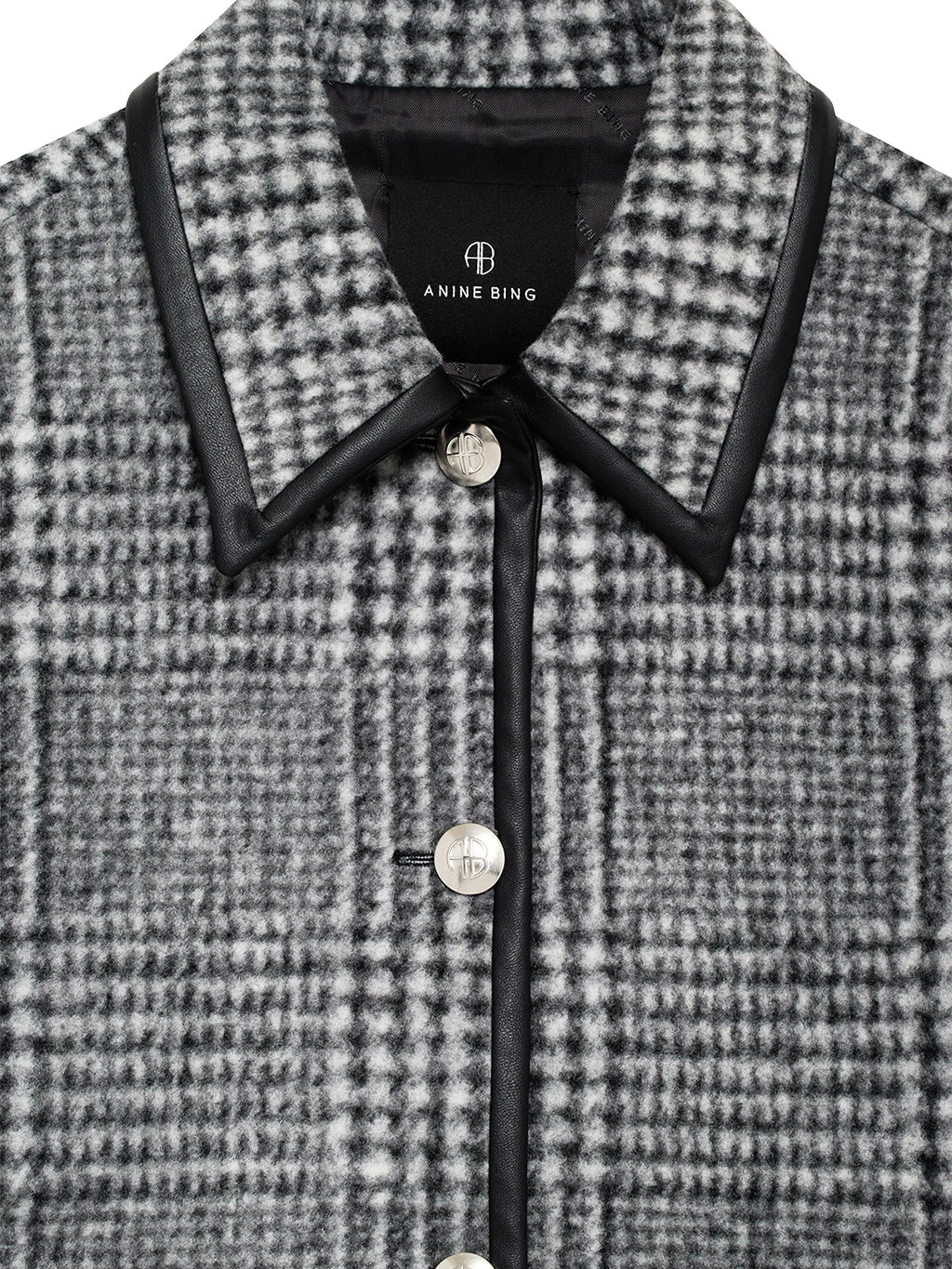 CAMDEN JACKET - BLACK AND GREY CHECK