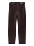 BRUNO PANT - DEEP BROWN RECYCLED LEATHER