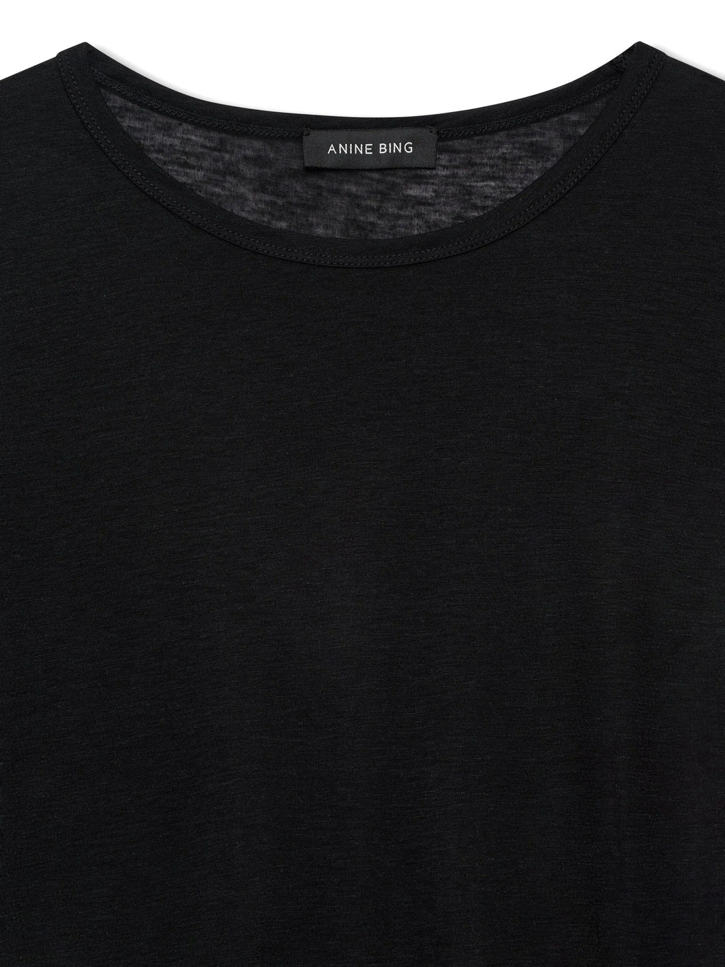 SYLVIE LONG SLEEVE TEE - BLACK