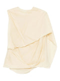 SIDE DRAPE TOP SOFT TAN
