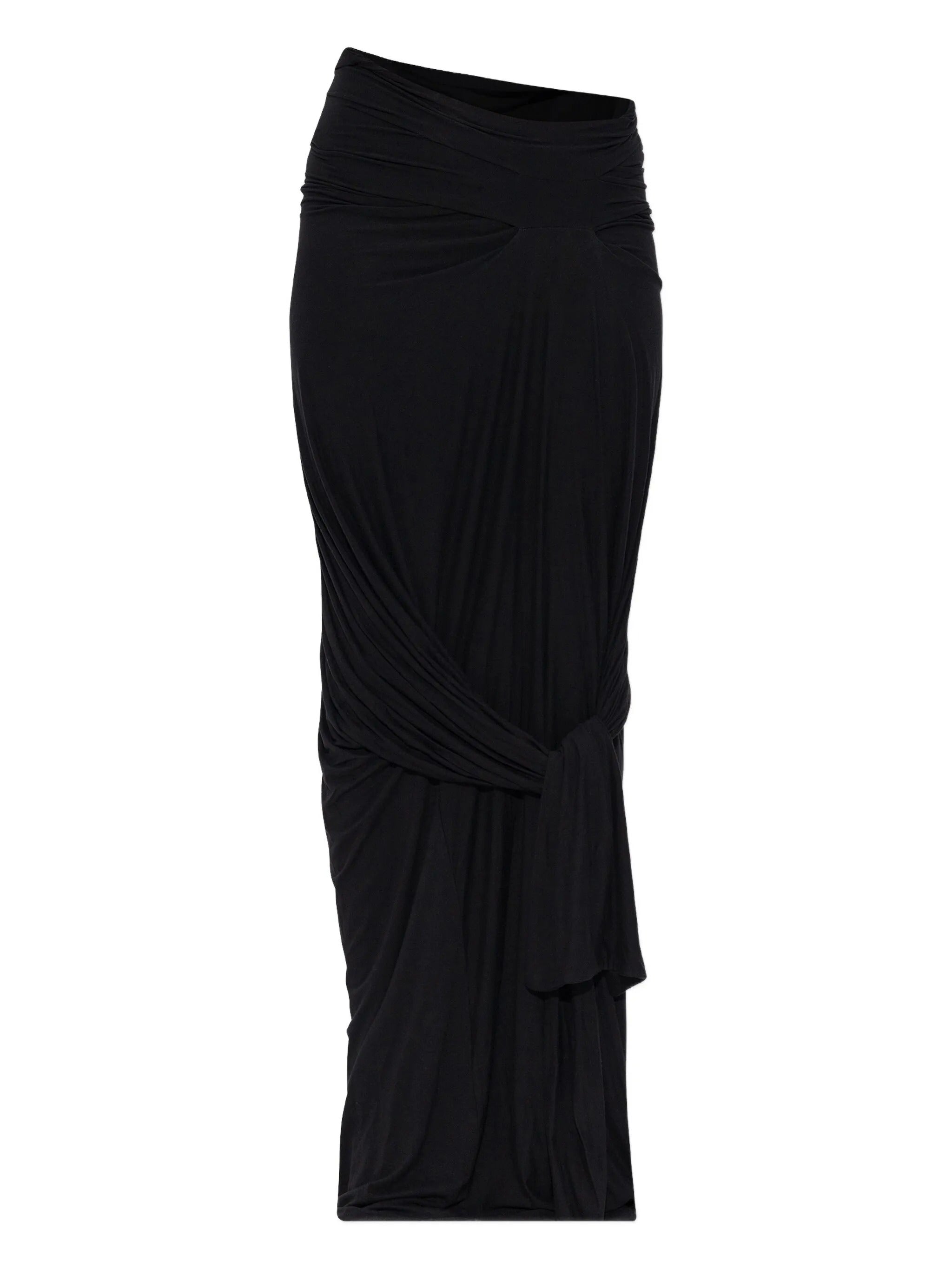 LUMIERE SCARF SKIRT SOOT