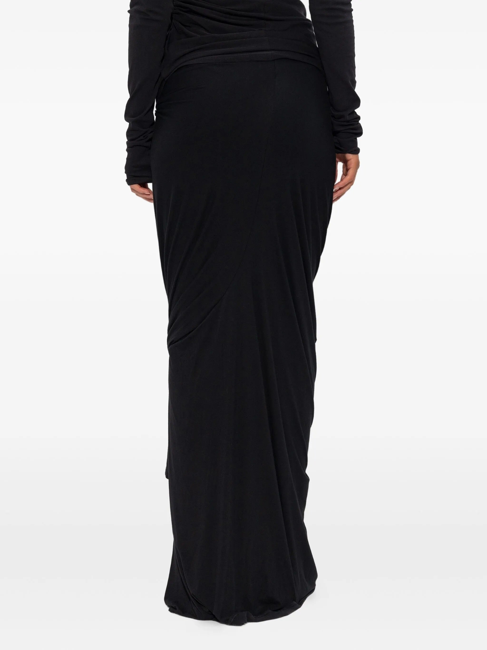 LUMIERE SCARF SKIRT SOOT