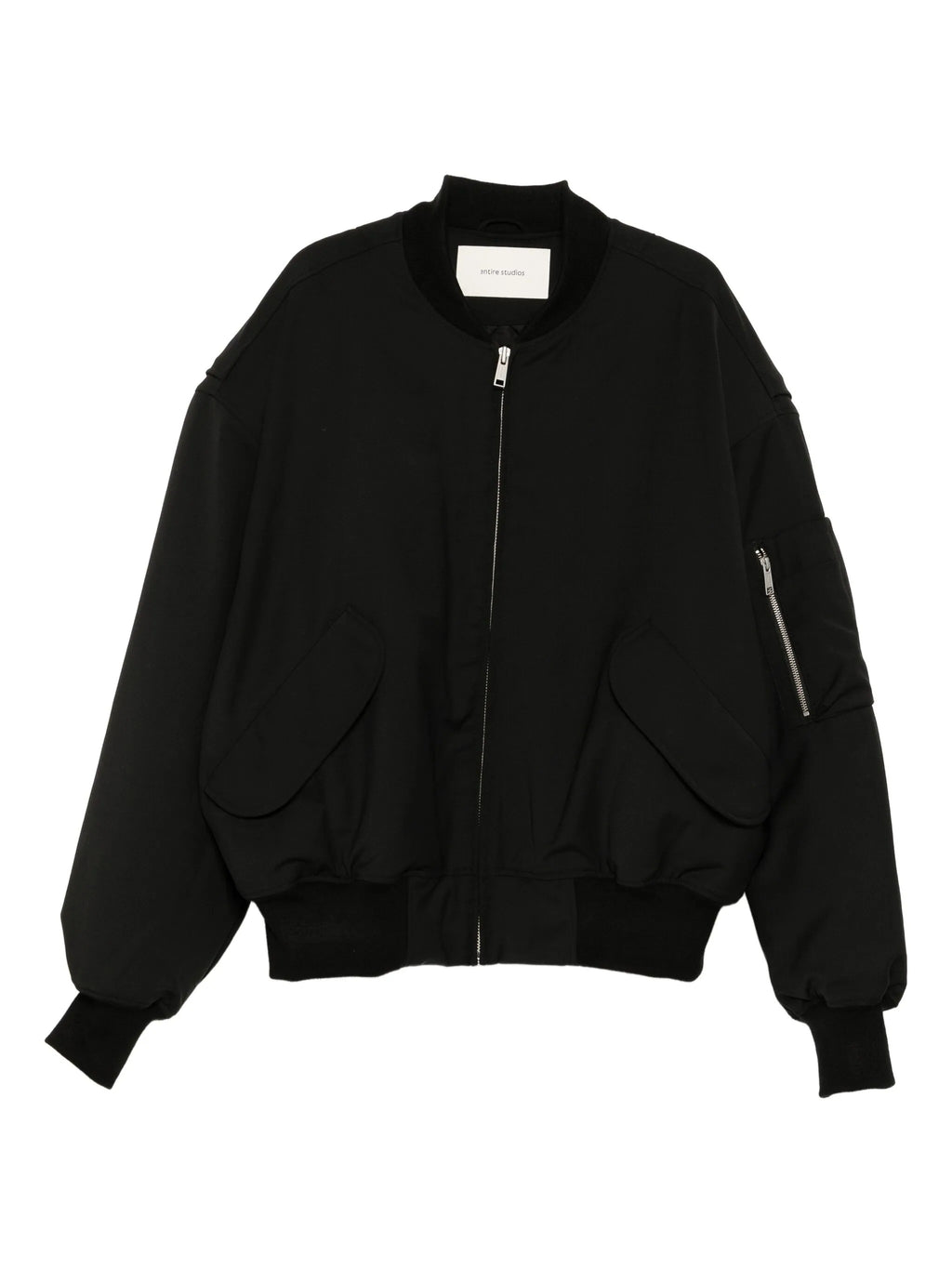 BROAD BOMBER WOOL BLACK WOOL