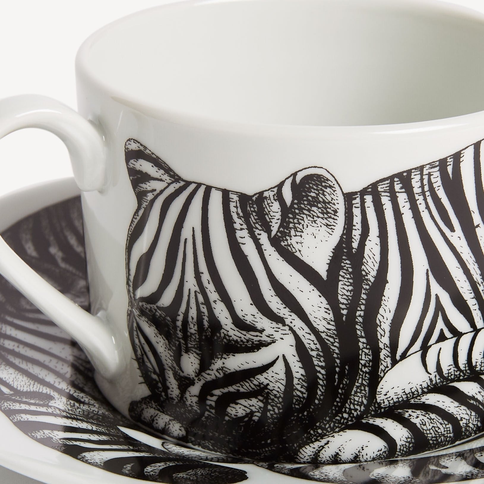 Coffee cup High Fidelity Tigrato black/white