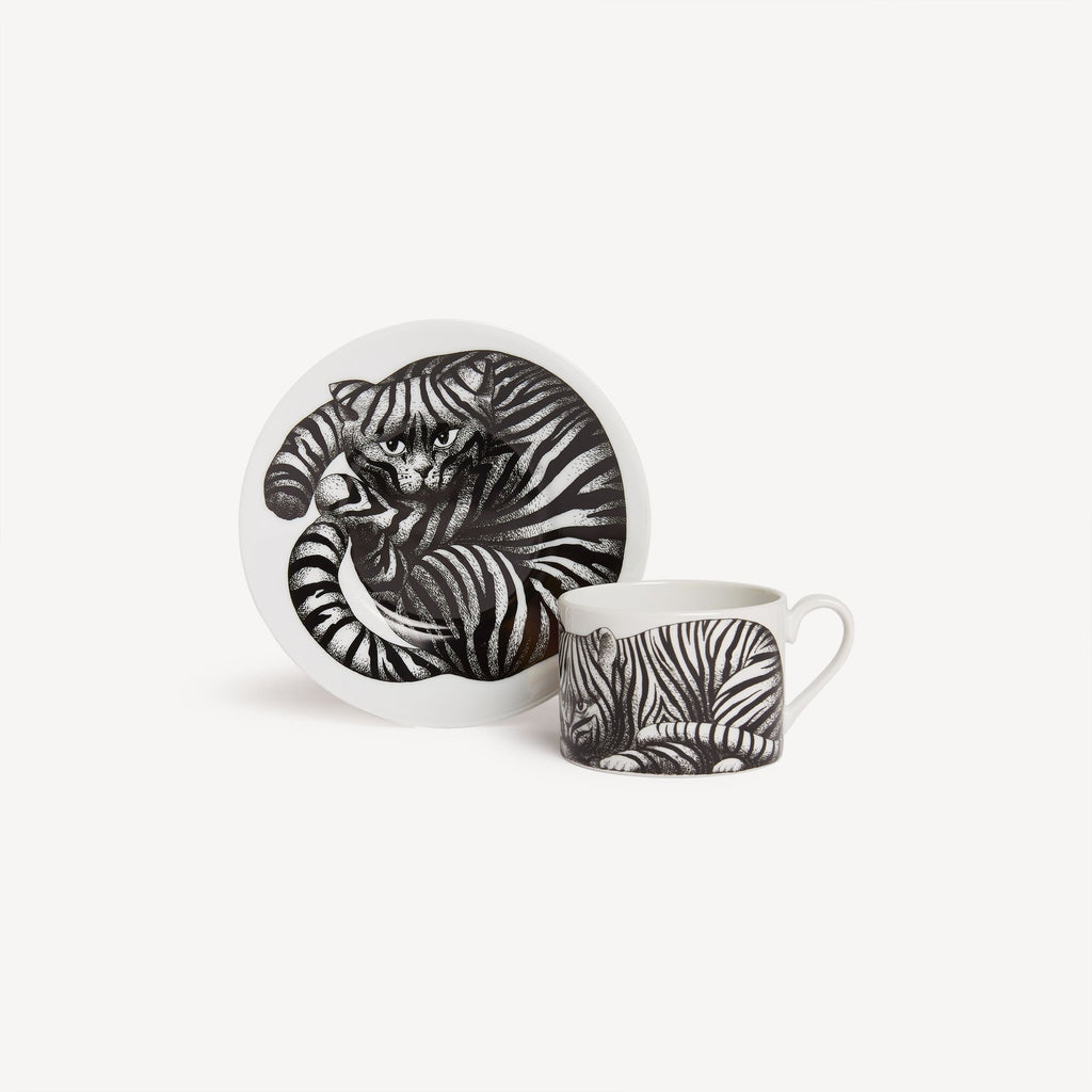 Coffee cup High Fidelity Tigrato black/white