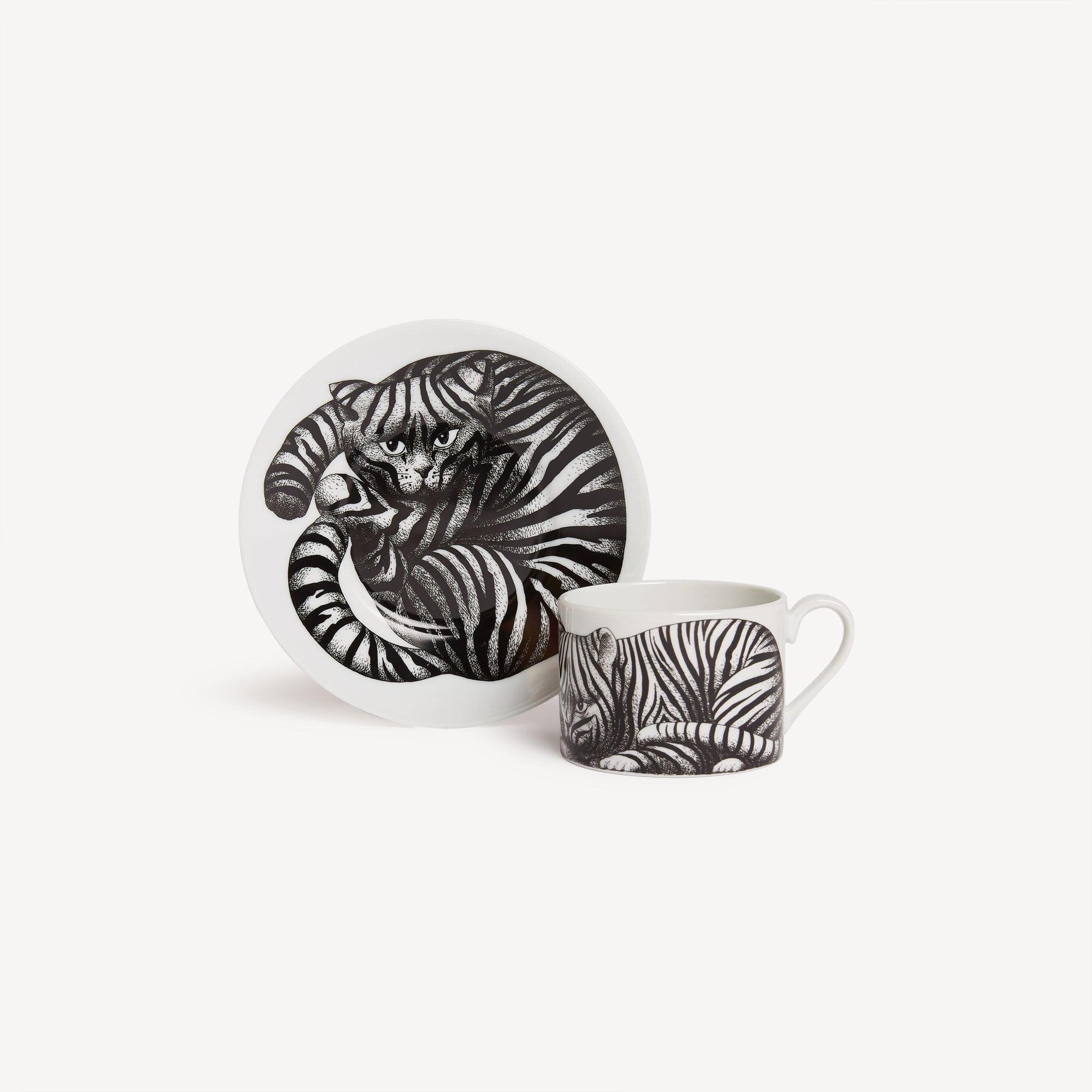 Coffee cup High Fidelity Tigrato black/white